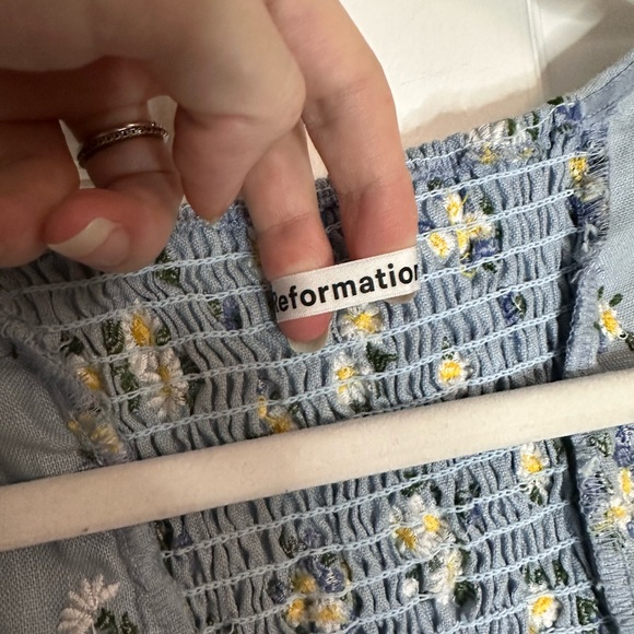 Reformation Stilton Linen Top - Picture 3 of 7